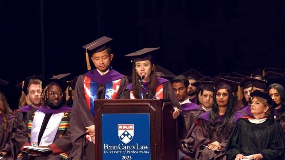 Veronica Manalo Delivers the Commencement Address at the University of